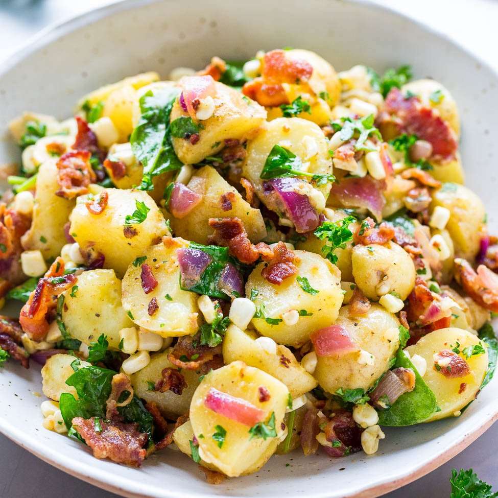 Potato Salad with Bacon (No Mayo!)