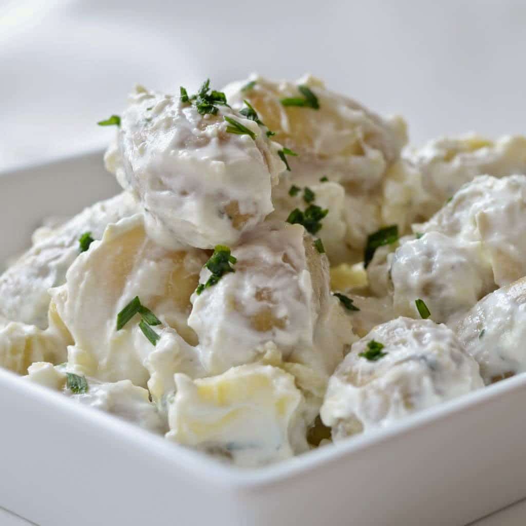 Potato Salad with Garlic Mayonnaise And Chives Recipe