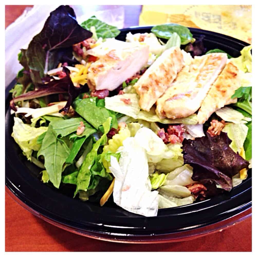 Ranch, bacon, &  grilled chicken salad.