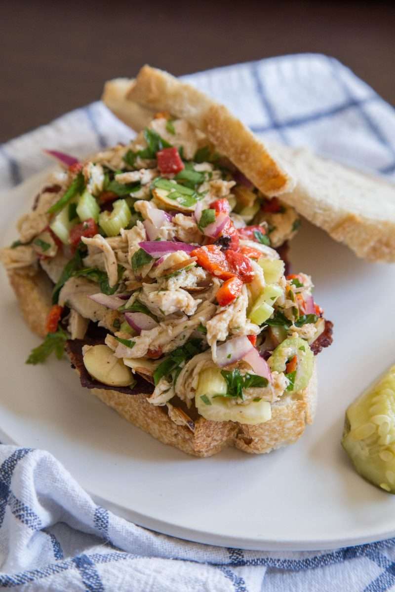 Recipe: Italian Chicken Salad Sandwiches