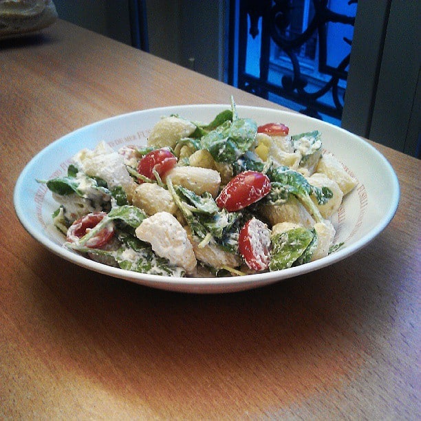 Recipe: Ricotta, Spinach and Cherry Tomato Pasta Salad, rated 2.6/5 ...