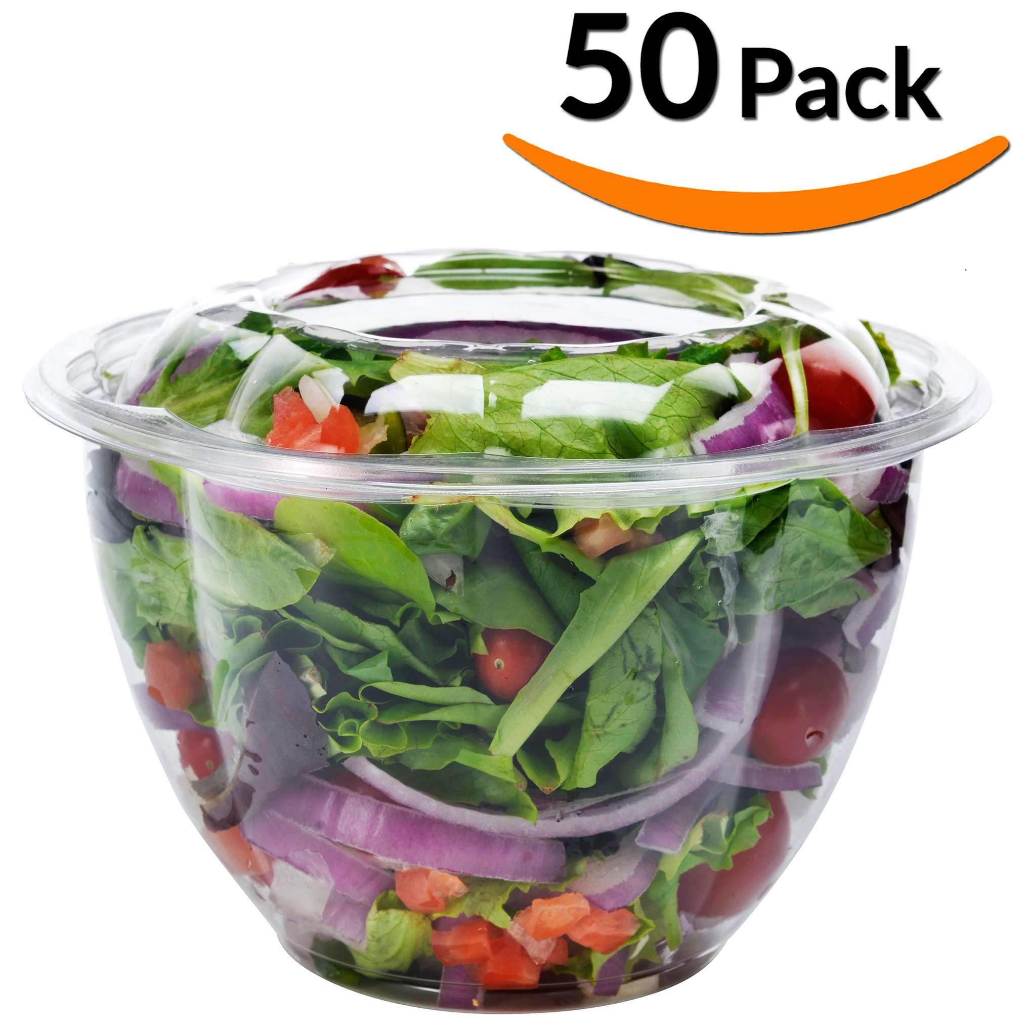 Salad Containers, 48oz, (50 Pack)