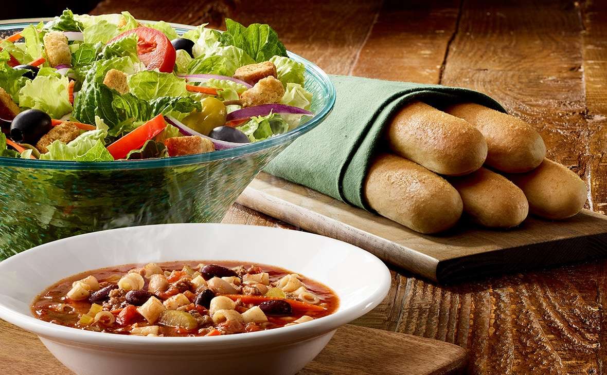 Soup AND Salad AND Breadsticks