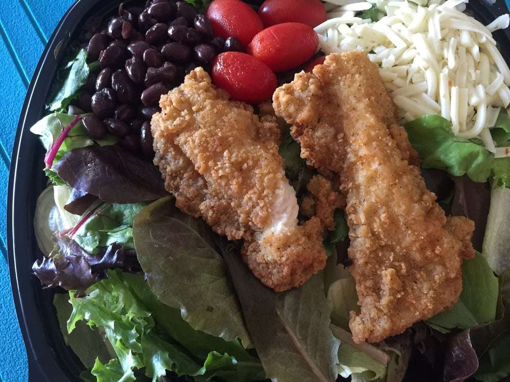 Southwest salad w/crispy chicken $5.69 @ JITB