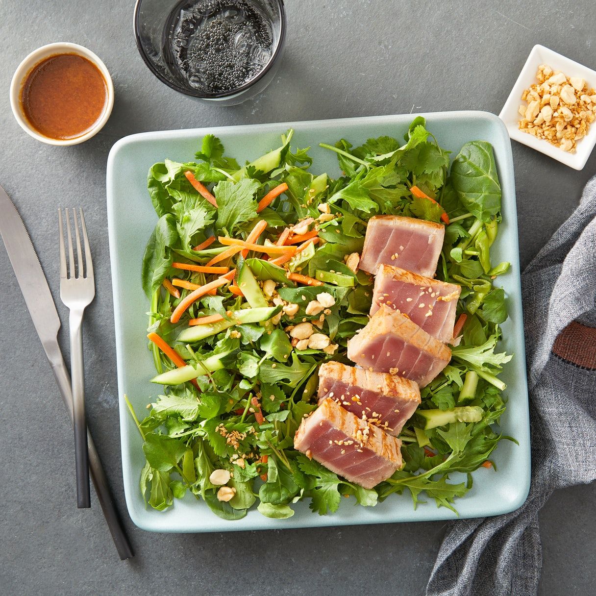 Spicy Seared Tuna Salad. Spice up your diet with this piquant salad. A ...