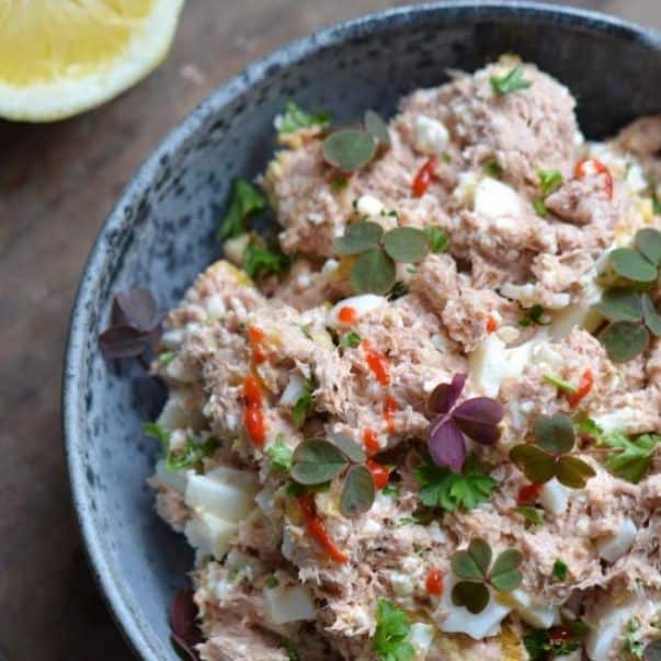 Spicy tuna salad. Spice up your lunch with this spicy tuna salad