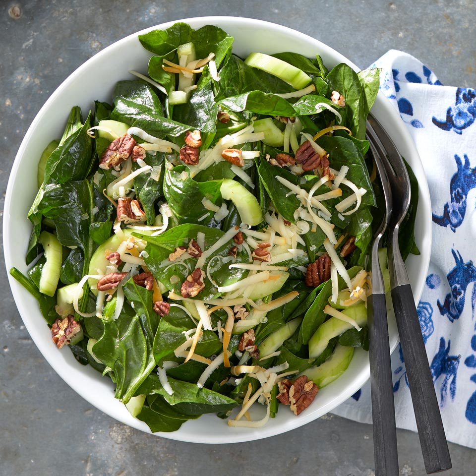 Spinach Salad with Warm Maple Dressing Recipe