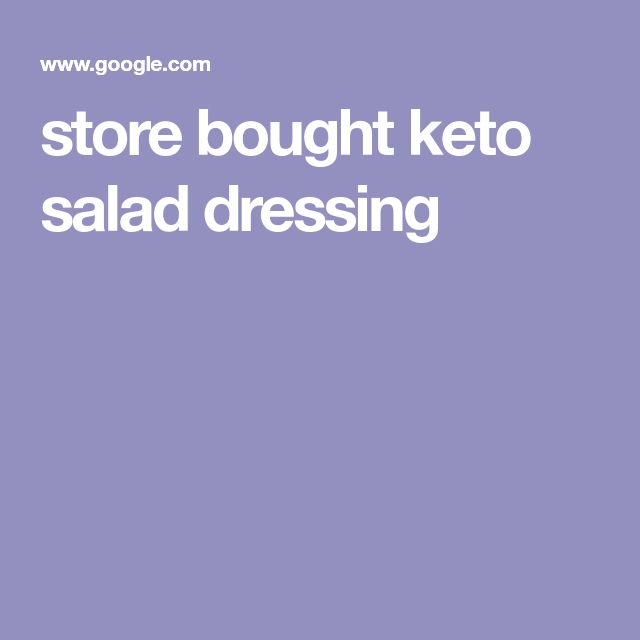 store bought keto salad dressing
