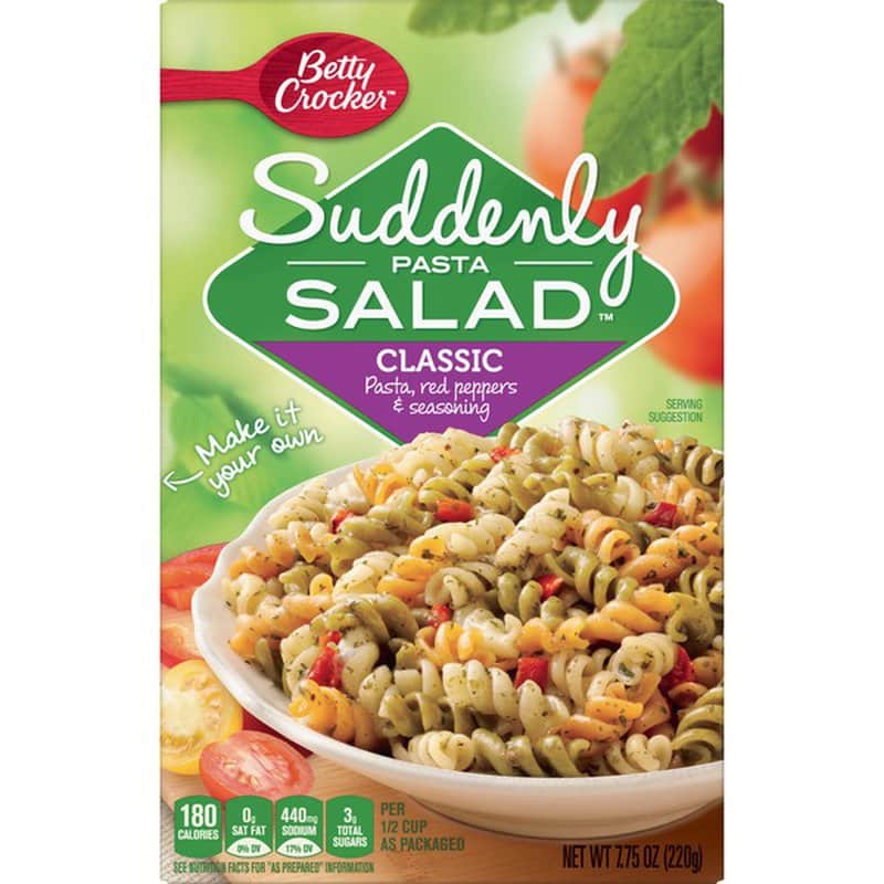 Suddenly Salad Betty Crocker Suddenly Pasta Salad Classic Pasta Salad ...