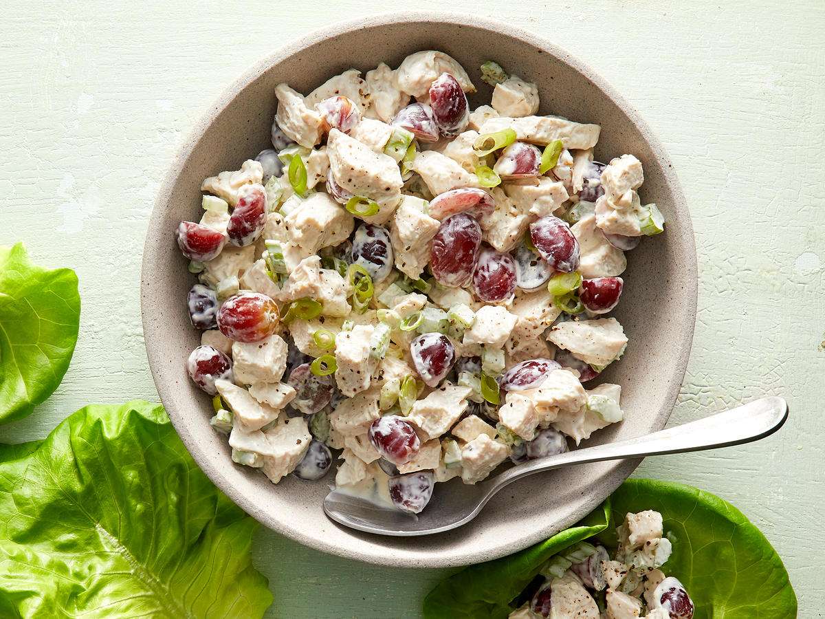 Tangy Chicken Salad With Grapes Recipe