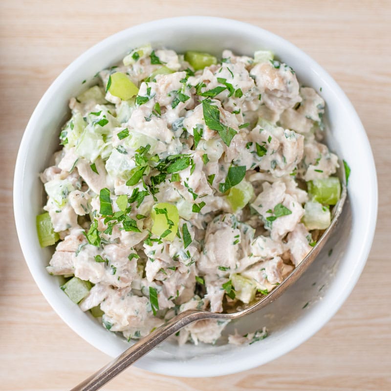 The Best Keto Chicken Salad Recipe (1g Carbs) Creamy