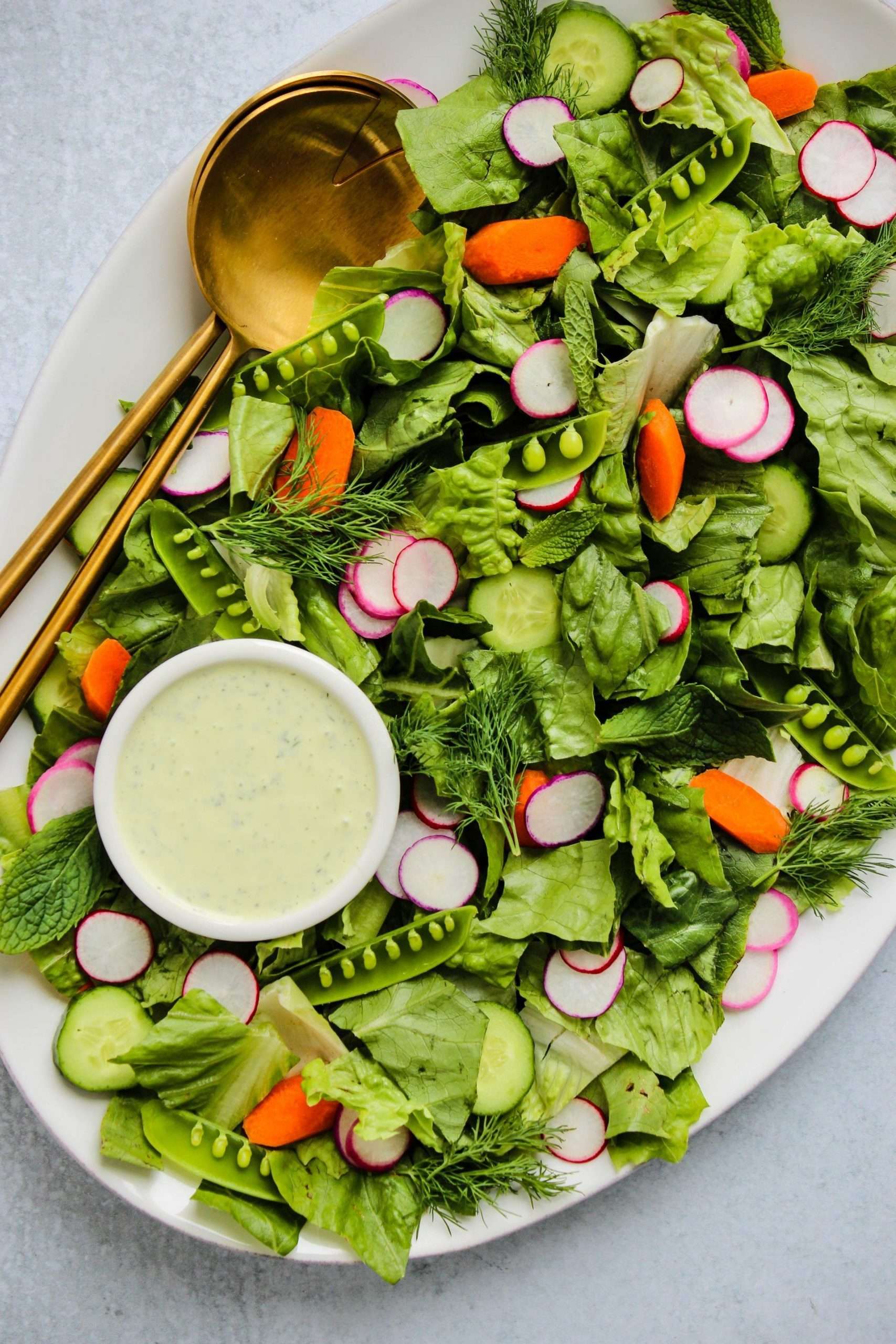 This healthy homemade salad dressing is made with siggis ...