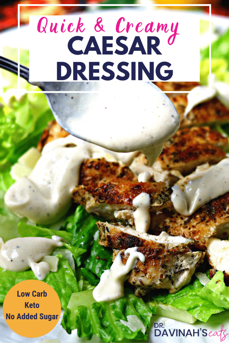 This keto creamy Caesar dressing recipe is made of real food ingredien ...