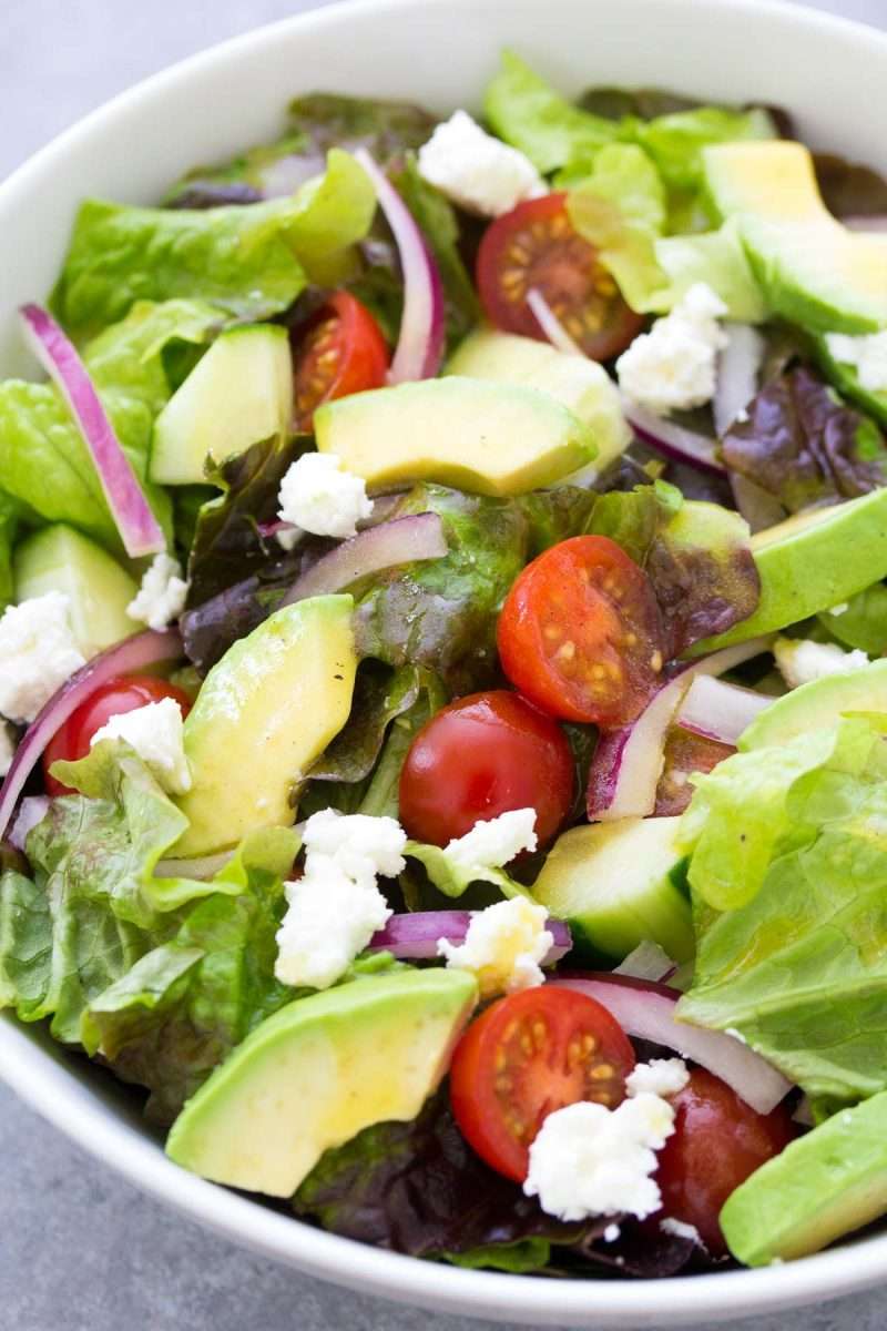 This simple green salad recipe is quick and easy to make, using just a ...