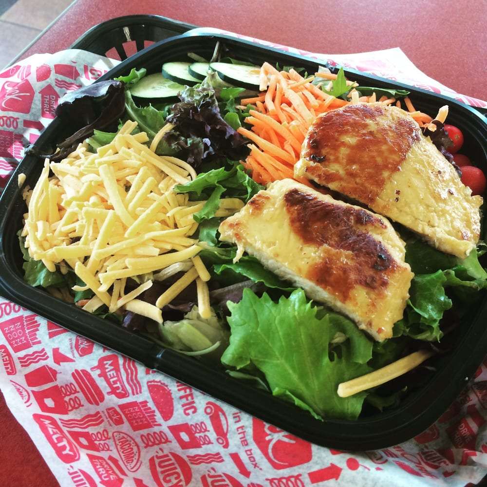 Try the grilled chicken salad.