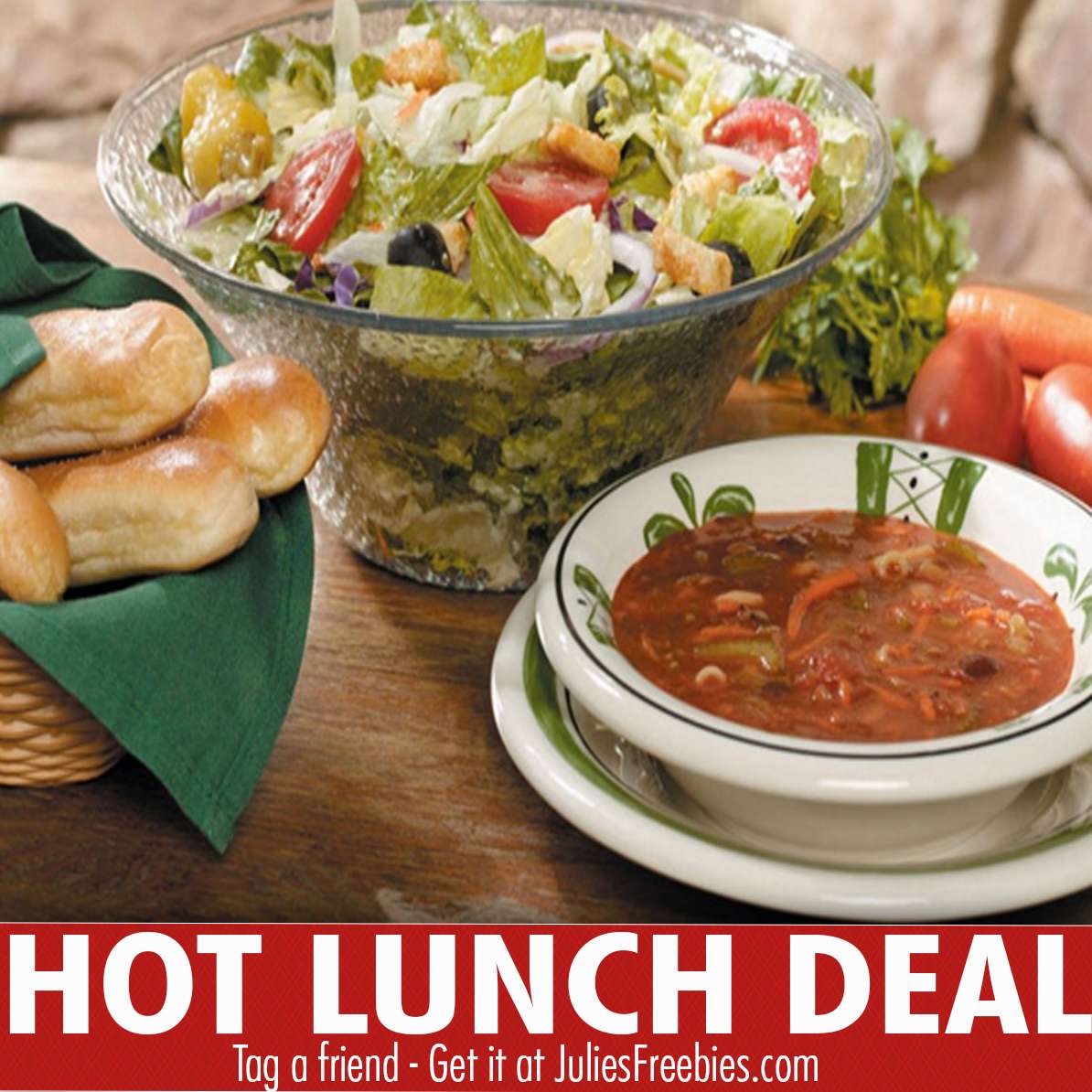 Unlimited Soup, Salad and Breadstick Deal at Olive Garden