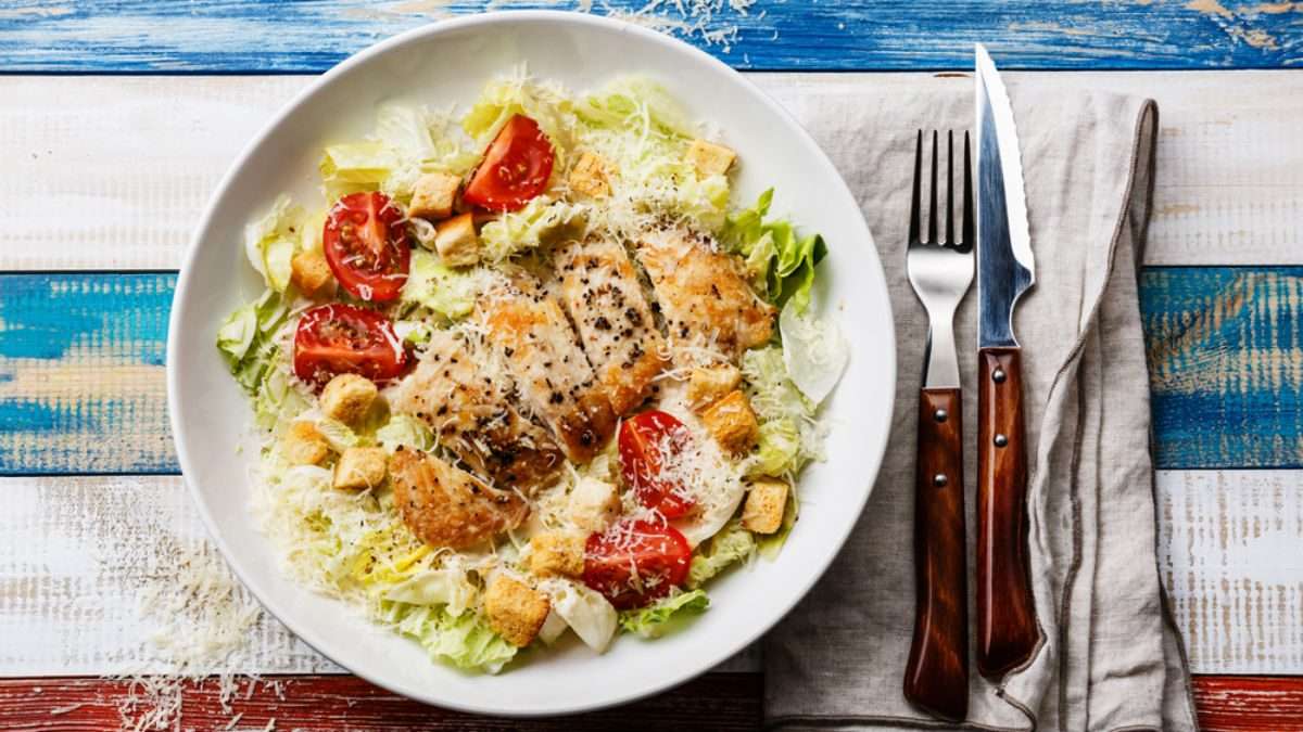 Weight Loss Meals: Healthy Chicken Caesar Salad