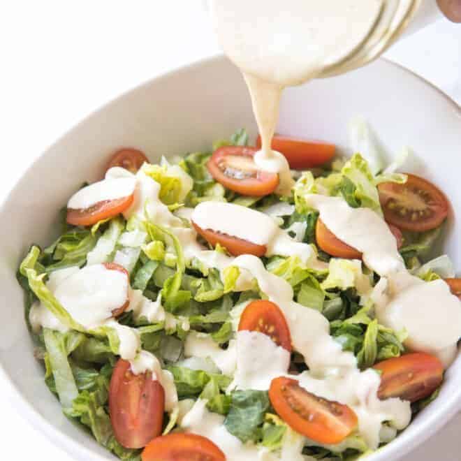 Whole30 + Keto Caesar Salad Dressing (Dairy Free!)