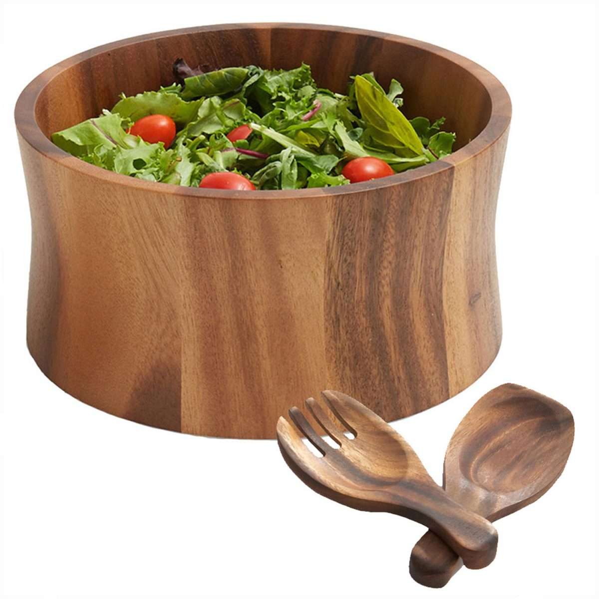 Wood Salad Bowl and Server Set