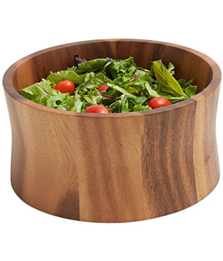 Woodard &  Charles Pcs Wooden Salad Bowl 229 ml: Buy Online at Best ...